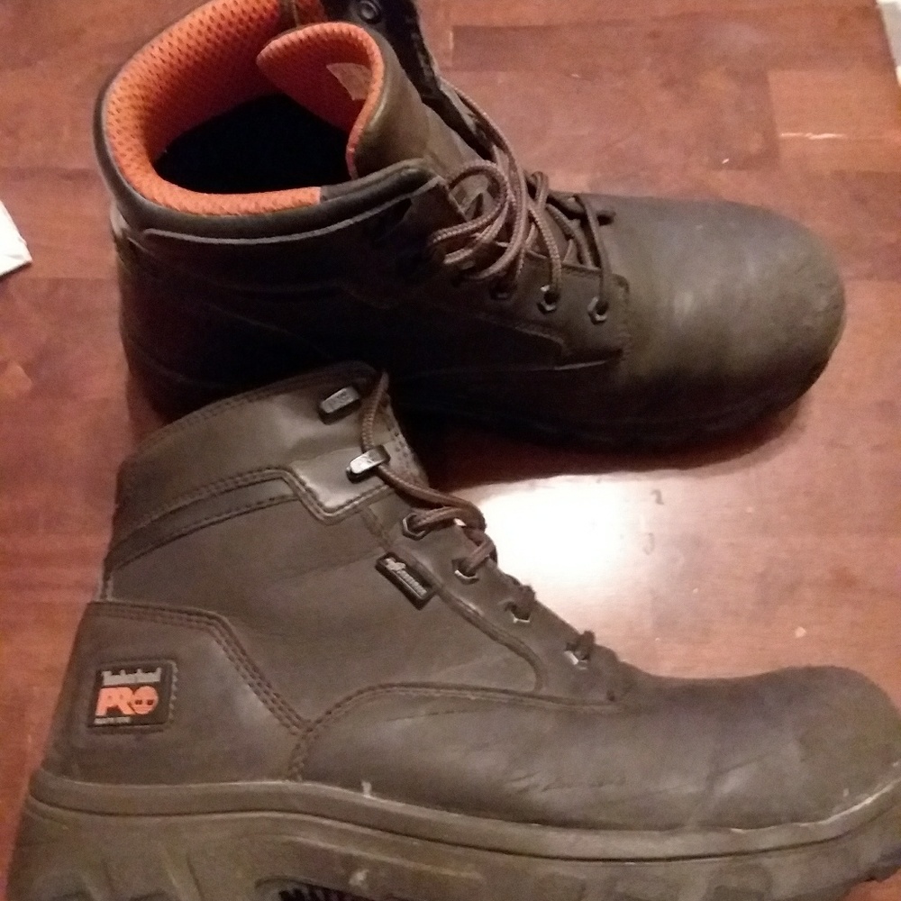 Timberland pro steel toe work boots size 11.5w